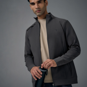Men Solid Casual Jacket
