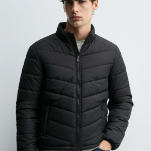Solid Puffer Jacket